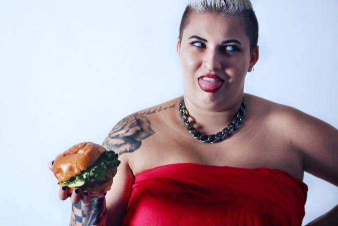 Behold, the infamous quinoa burger (pictured here in all its non-vegan glory). PHOTO: IZABELLA BALCERZAK